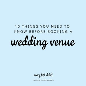 booking a wedding venue