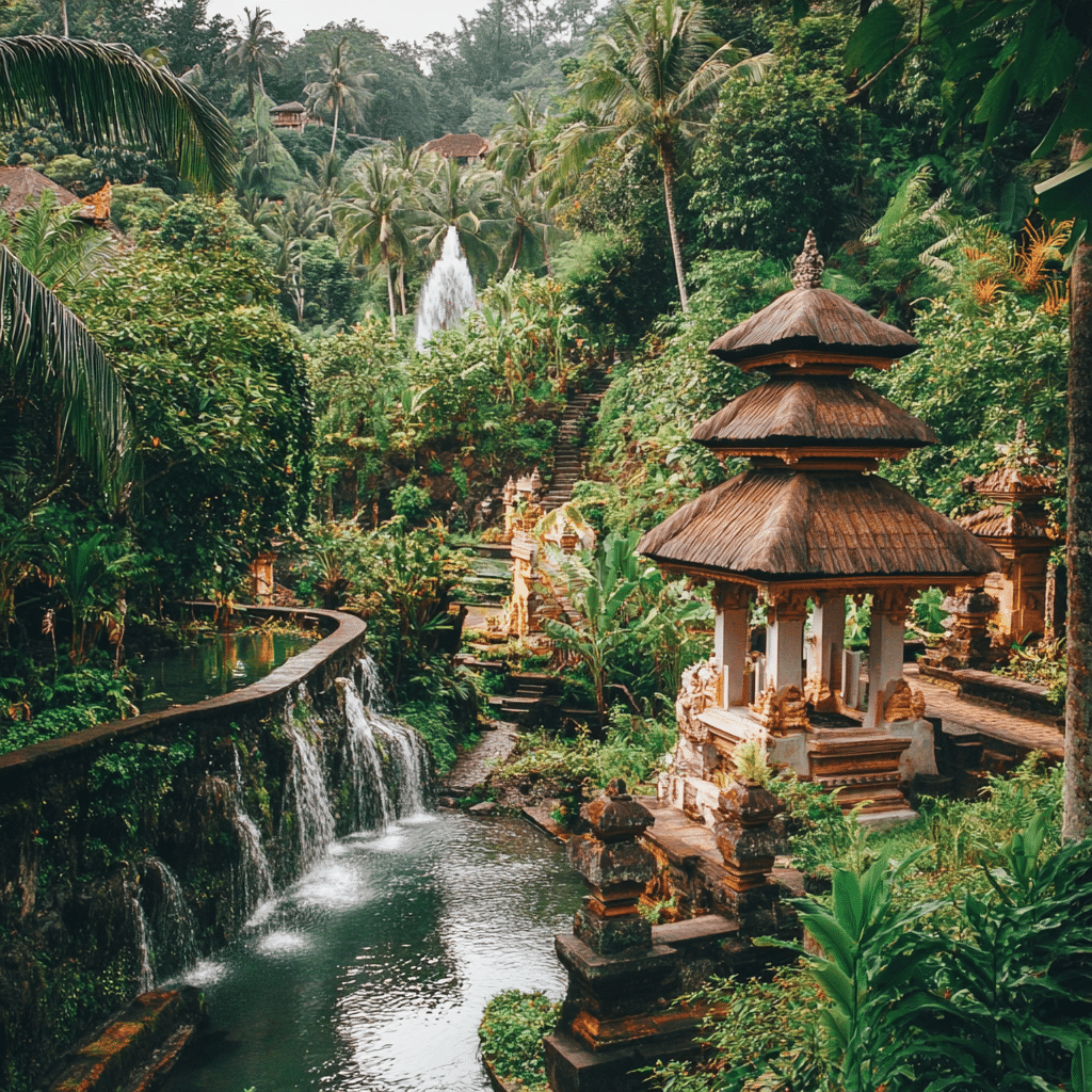 Elegant honeymoon villa in Ubud, Bali, with floral decor and jungle views—curated by Michaelis Events for couples seeking serenity and romance after their wedding.