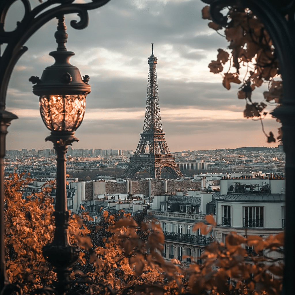 Michaelis Events honeymoon moment in Paris, featuring a dreamy Eiffel Tower backdrop from a private rooftop terrace—ideal for chic wedding celebrations and luxury getaways.